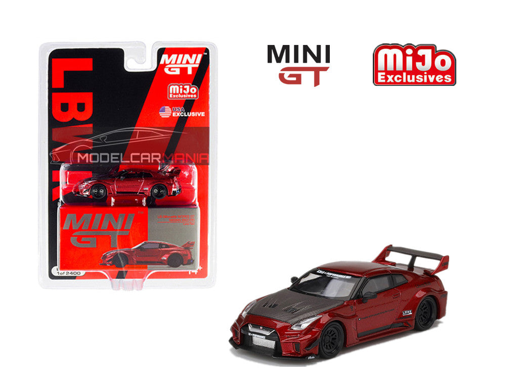 1:64 Mini GT #191 LB-Silhouette WORKS GT NISSAN 35GT-RR Ver.1 Lava Red Limited Edition mgt00191