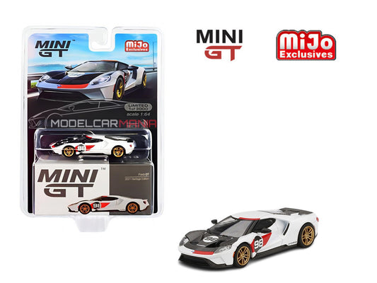 1:64 Mini GT #313 Ford GT 2021 Ken Miles Heritage Limited Edition mgt00313