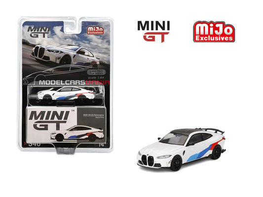 1:64 Mini GT #346 BMW M4 Performance (G82) Alpine White Limited Edition mgt00346