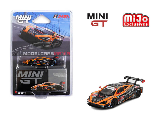 1:64 Mini GT #984 McLaren 720S GT3 Evo Pfaff Motorsports 2024 IMSA Daytona 24 Hrs Limited Edition mgt00984