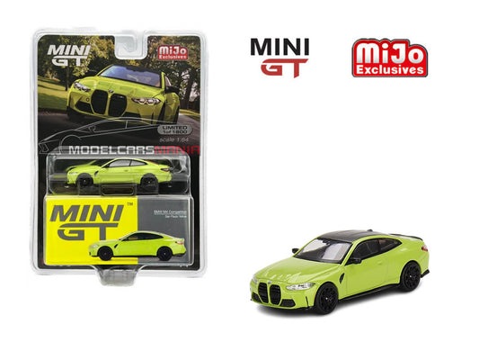 1:64 Mini GT #468 BMW M4 Competition (G82) San Paulo Yellow Limited Edition MGT00468