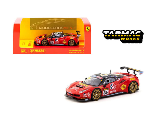 1:64 Tarmac Works X Ixo 2019 Ferrari 488 GTE Bathurst 12 Hour #88 Limited Edition T64-072-17BH88