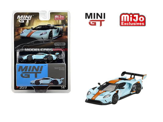 1:64 Mini GT #359 Ford GT MK II #15 Blue Orange Limited Edition MGT00359