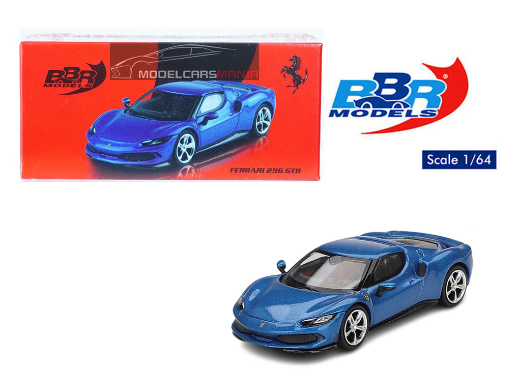 1/64 BBR Models Ferrari 296 GTB Blu Corsa Limited Edition BBRFER64004
