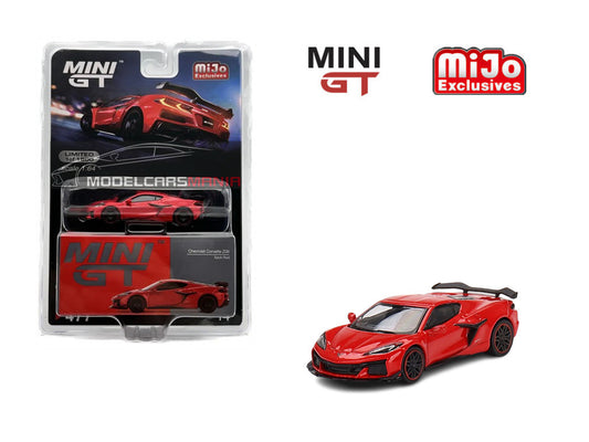 1/64 Mini GT #477 Chevrolet Corvette Z06 2023 Torch Red Limited Edition mgt00477
