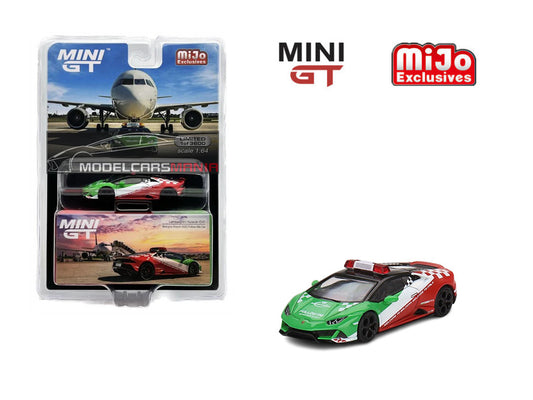 1:64 Mini GT #193 Lamborghini Huracán EVO Bologna Airport 2020 Follow-Me Car Limited Edition MGT00193