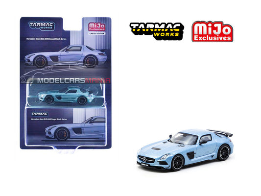 1:64 Tarmac Works Mercedes-Benz SLS AMG Coupe Black Series Matte Blue Limited Edition T64G-027-MB