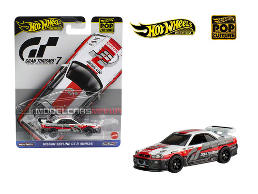 1:64 Hot Wheels Pop Culture C Case 2024 – Nissan Skyline GTR (BNR34) Gran Turismo 7 HKC28