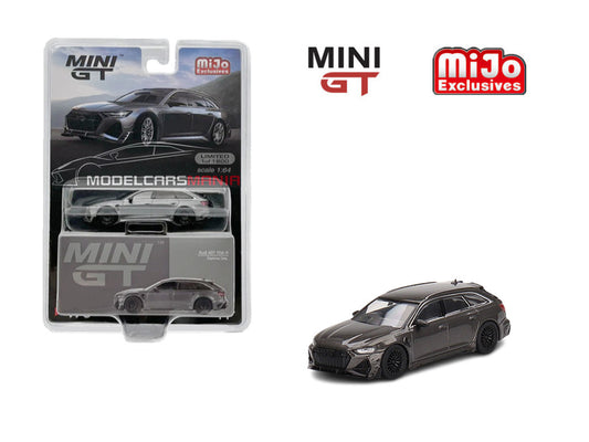 1/64 Mini GT #479 Audi ABT RS6-R Daytona Grey Limited Edition mgt00479