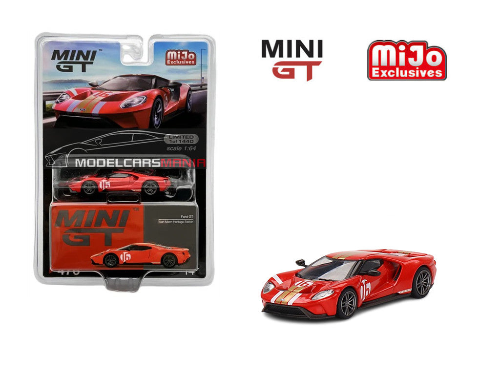 1:64 Mini GT #476 Ford GT Alan Mann Heritage Edition Limited Edition mgt00476