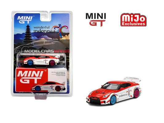 1/64 Mini GT #384 Indonesia Exclusive LB-Silhouette WORKS GT NISSAN 35GT-RR Ver.1 Wonderful Indonesia Limited Edition mgt00384