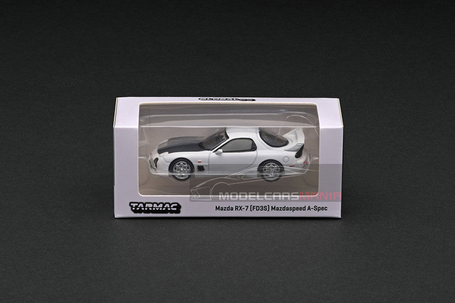 1/64 Tarmac Works Mazda RX-7 (FD3S) Mazdaspeed A Spec White Limited Edition T64G-012-WH