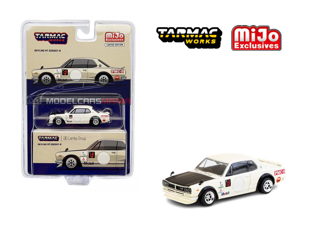 1:64 Tarmac Works Nissan Skyline 2000 GT-R (KPGC10) Lamley Special Edition – White Limited Edition T64G-043-WH2