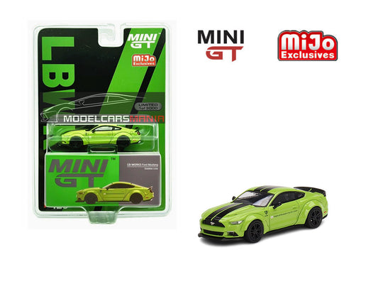 1:64 Mini GT #426 LB-WORKS Ford Mustang Grabber Lime Limited Edition mgt00426