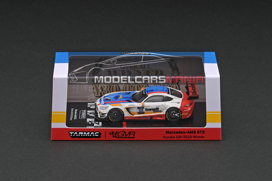 1:64 Tarmac Works Mercedes Benz AMG Gt3 Suzuka 10 hr 2018 Winner Limted Edition T64-008-18SUZ888