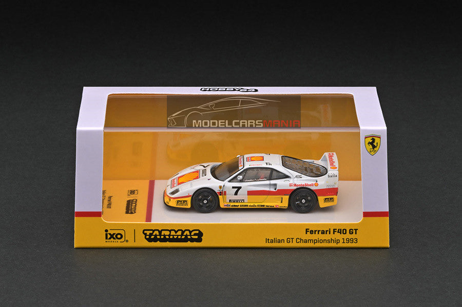 1:64 Tarmac Works Ferrari F40 GT Italian GT Championship 1993 Marco Brand Limited Edition T64-076-93IGT07