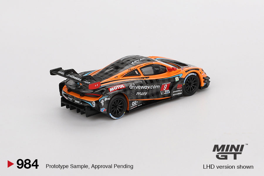 1:64 Mini GT #984 McLaren 720S GT3 Evo Pfaff Motorsports 2024 IMSA Daytona 24 Hrs Limited Edition mgt00984