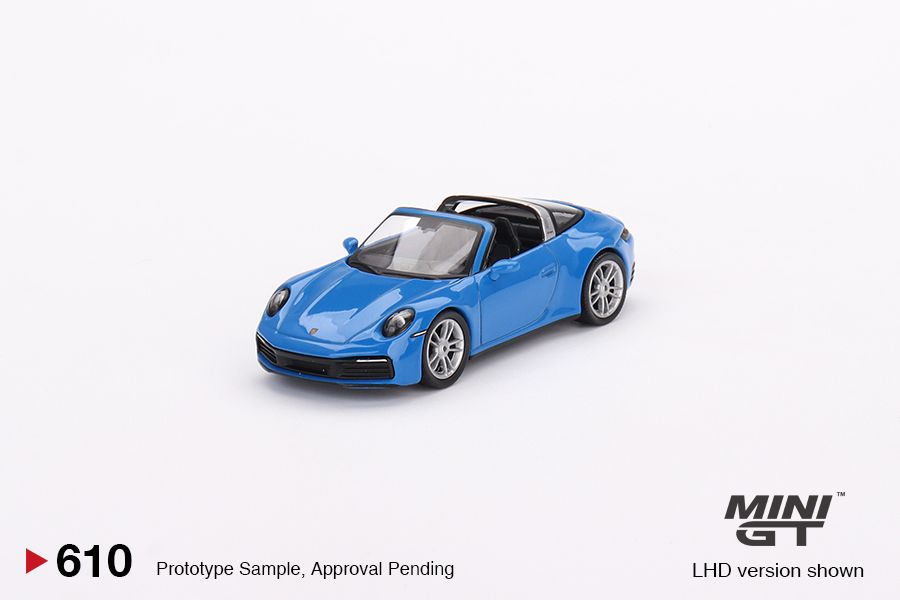 1/64 Mini GT #610 Porsche 911 Targa 4S – Shark Blue Limited Edition mgt00610
