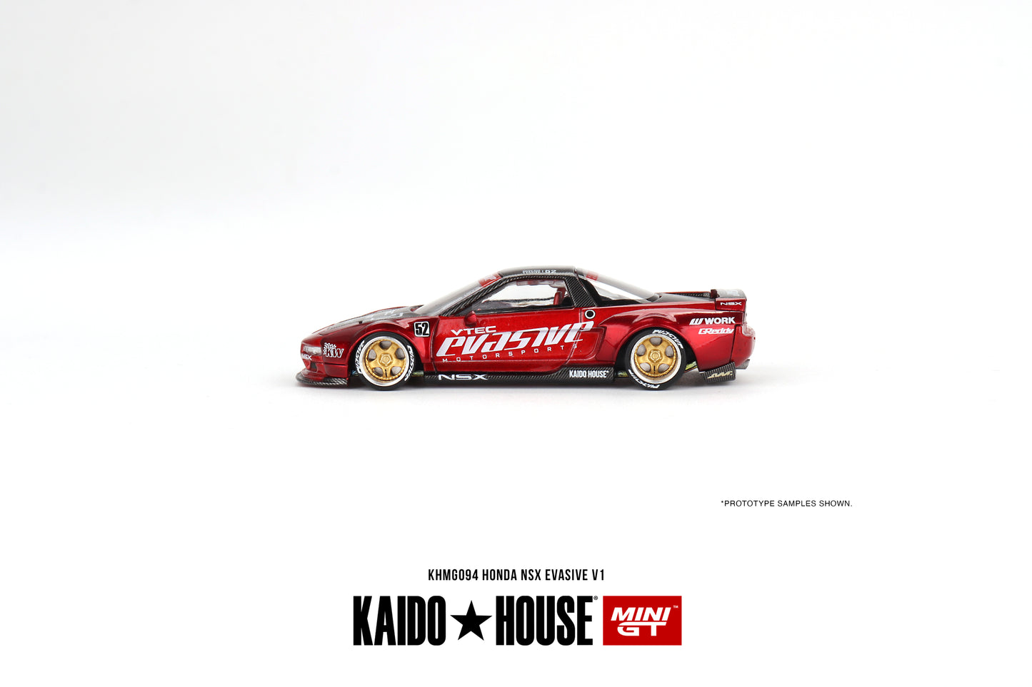1/64 Kaido House x Mini GT Honda NSX Evasive V1 Red Limited Edition KHMG094 SEALED