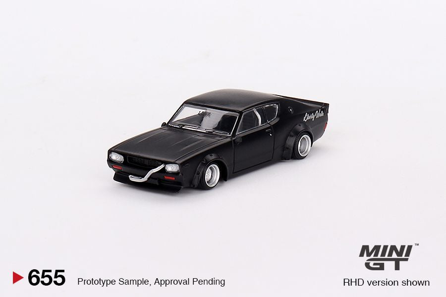 1:64 Mini GT #655 Nissan Skyline Kenmeri Liberty Walk Matt Black Limited Edition MGT00655