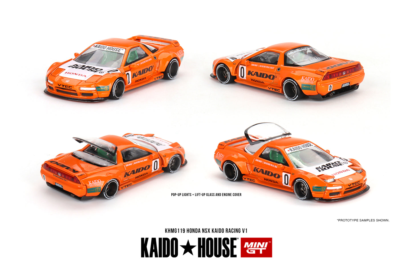 1/64 Kaido House x Mini GT Honda NSX Kaido Racing V1 Limited Edition KHMG119 SEALED