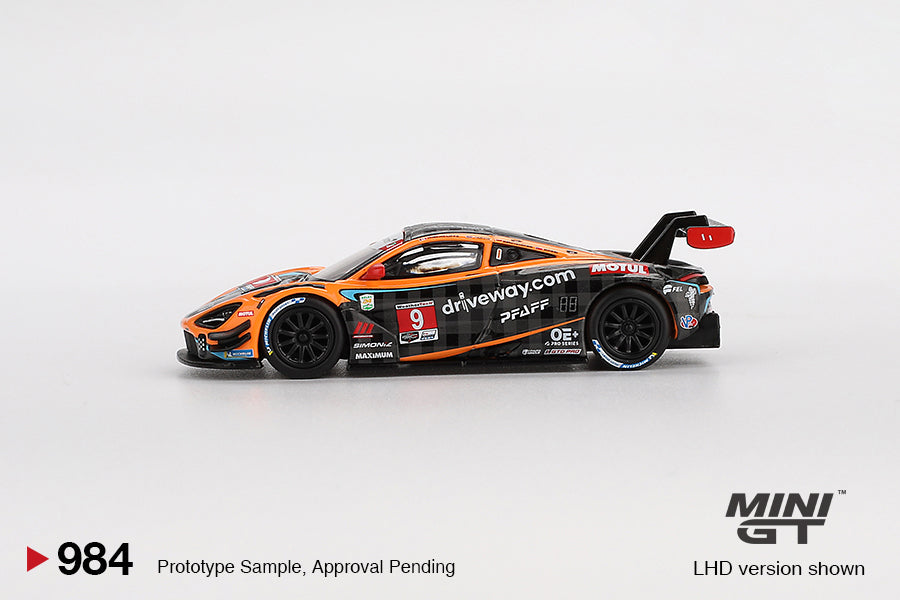 1:64 Mini GT #984 McLaren 720S GT3 Evo Pfaff Motorsports 2024 IMSA Daytona 24 Hrs Limited Edition mgt00984