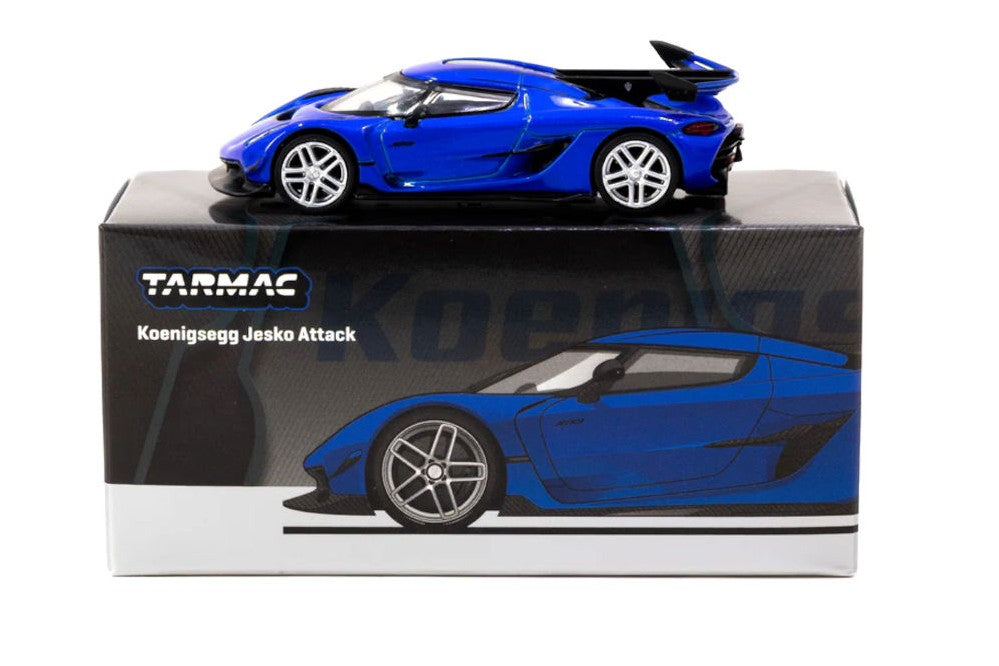 1:64 Tarmac Works Koenigsegg Jesko Attack Blue Limited Edition T64G-TL052-BL