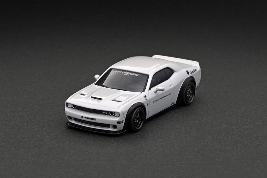 1:64 Tarmac Works LB-WORKS Dodge Challenger SRT Hellcat White Limited Edition T64G-TL039-WH
