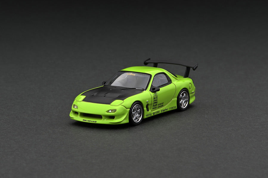 1:64 Tarmac Works  Mazda RX-7 FD3S Vertex Green Limited Edition T64G-TL022-LG
