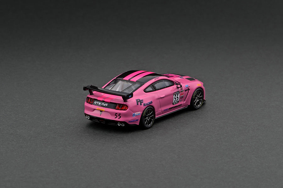 1:64 Tarmac Works Ford Mustang GT4 Pink Pirelli World Challenge Limited Edition T64G-011-PWC