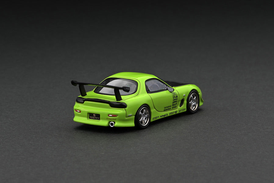 1:64 Tarmac Works  Mazda RX-7 FD3S Vertex Green Limited Edition T64G-TL022-LG
