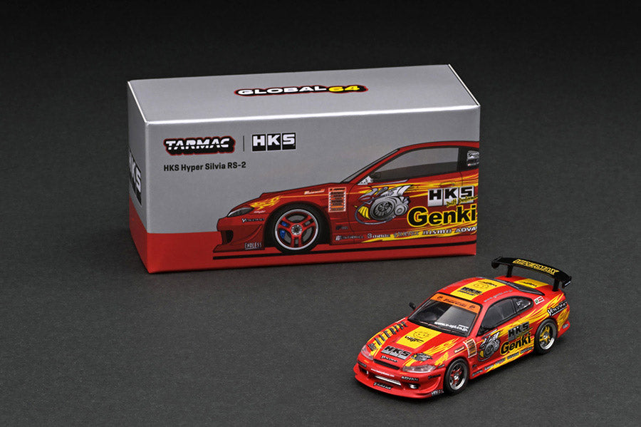 1:64 Tarmac Works HKS Hyper Silvia RS-2 Red Limited Edition T64G-023-HKS