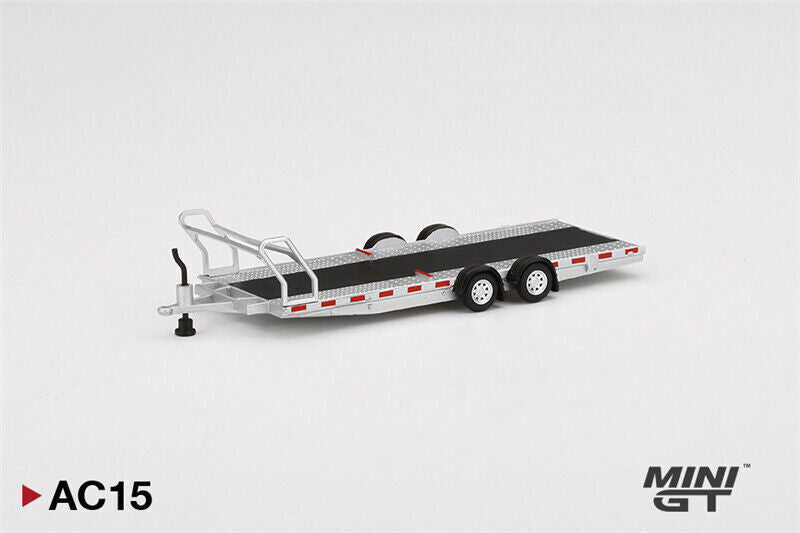 1:64 Mini GT Car Transport Trailer Silver Limited Edition MGTAC15