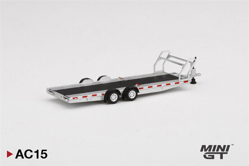 1:64 Mini GT Car Transport Trailer Silver Limited Edition MGTAC15
