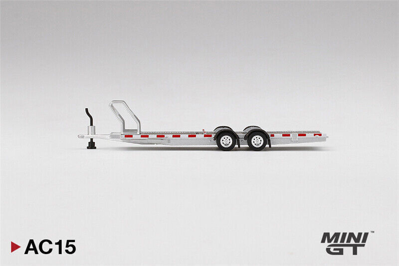 1:64 Mini GT Car Transport Trailer Silver Limited Edition MGTAC15