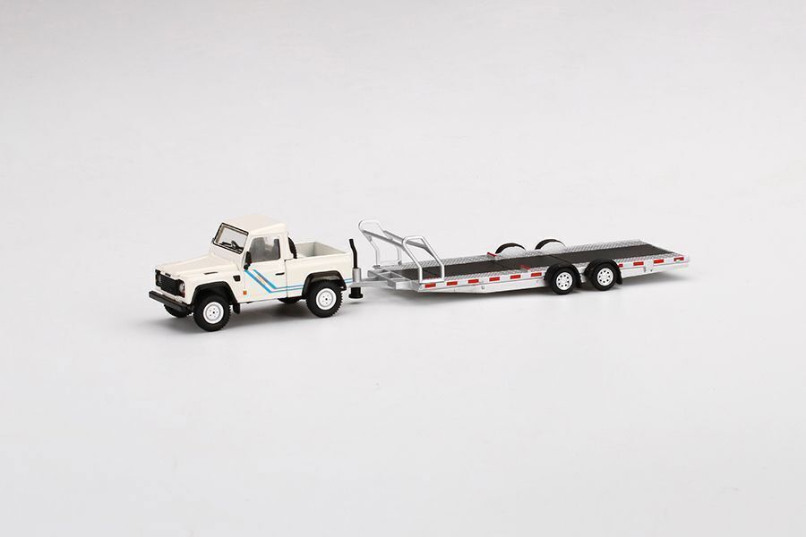 1:64 Mini GT Car Transport Trailer Silver Limited Edition MGTAC15