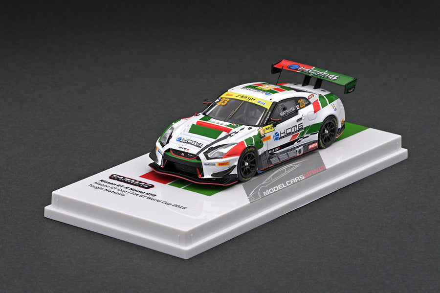 1:64 Tarmac Works Nissan GTR Nismo GT3 Macau World Cup 2018 oil can Limited Edition T64-035-18MGP23